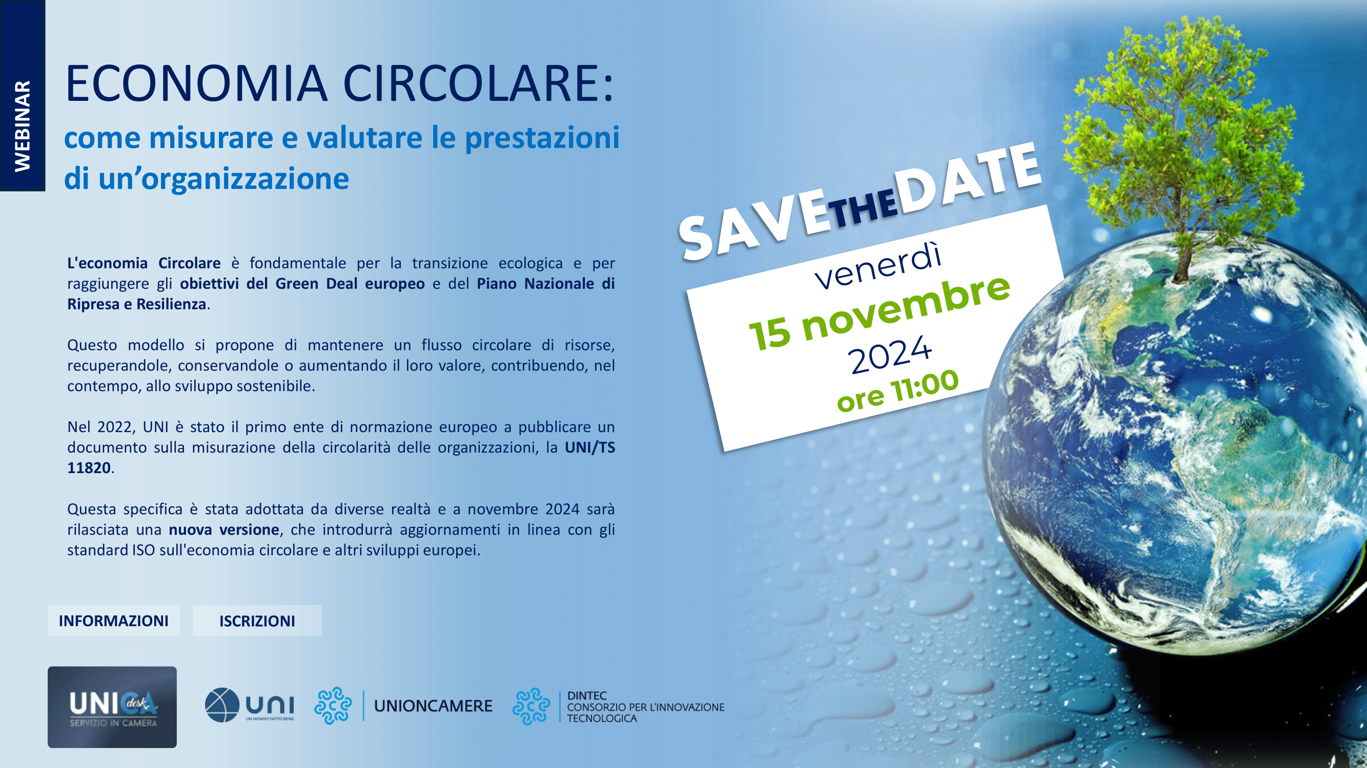 SAVE THE DATE WEBINAR ECONOMIA CIRCOLARE 